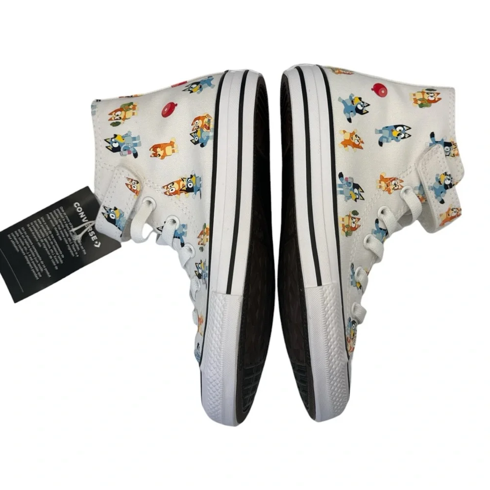 Converse‎ Chuck Taylor All Star 1V Kids Boy Lace-Up Bluey Print Sneakers, Size 1